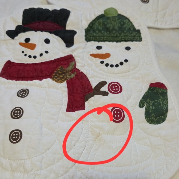 Snowmen Cloth/Quilted Placemats - Picture 4 of 6